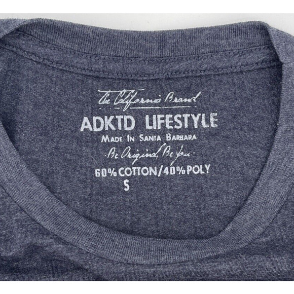 Adktd Lifestyle T-Shirt Womens Small Boulder Colorado Buffalo Made In California - Picture 2 of 7